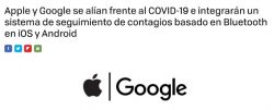 Apple y Google contra el Covid 19