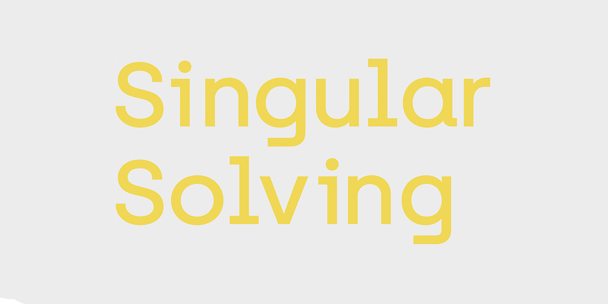 singular solving logo
